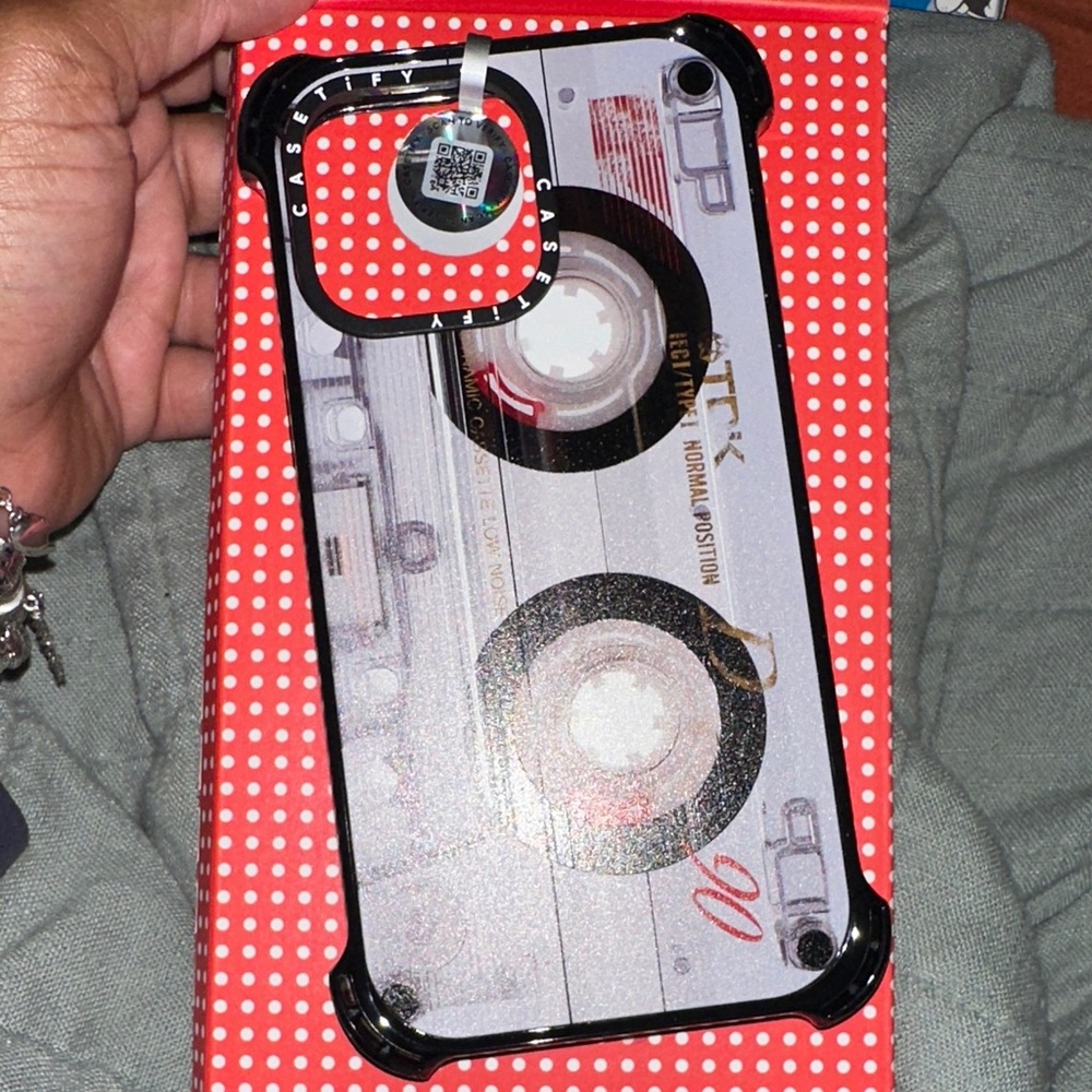 Casetify Vintage Cassette Phone Case - Black and White